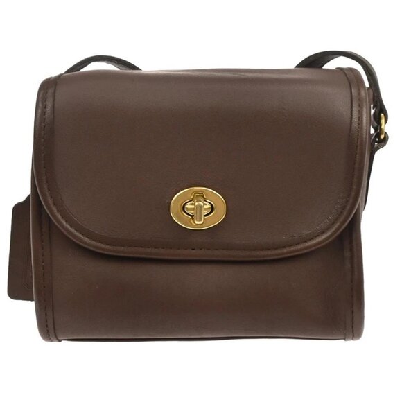 COACH Handbags - Coach Brown Leather Shoulder Bag C7D 9018
